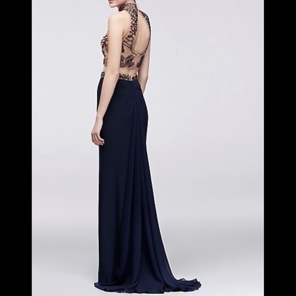 Davids bridal xscape two piece dress - Picture 3 of 6